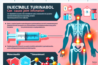¿Puede Turinabol inyectable causar inflamación articular?