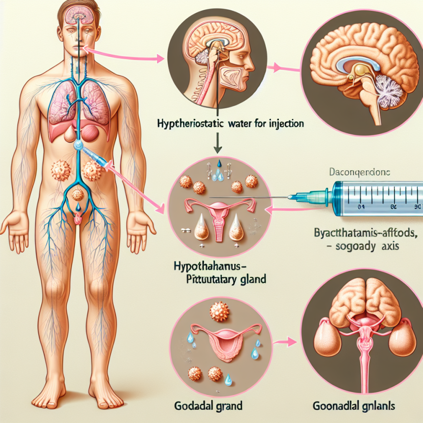 Cómo afecta Agua bacteriostática para inyección al eje HPTA