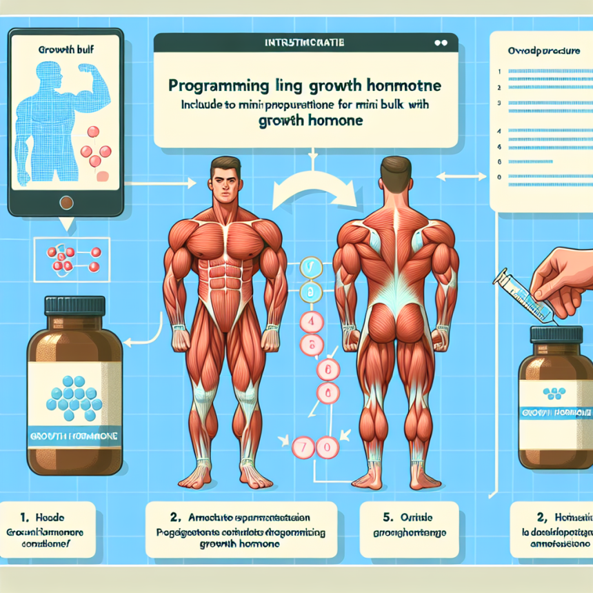 Cómo programar un mini bulk con Hormona del crecimiento