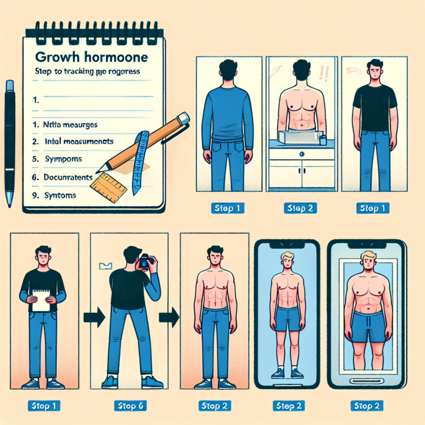 Cómo registrar tu progreso con Hormona del crecimiento en fotos