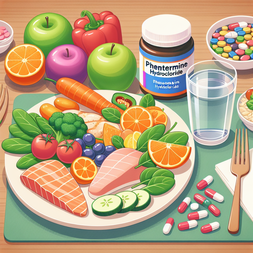 Dieta recomendada durante el uso de Phentermine Hydrochlorid