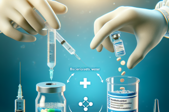 Qué esperar al combinar Agua bacteriostática para inyección con orales