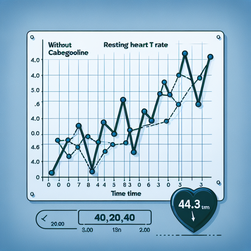Cómo afecta Cabergolina al ritmo cardíaco en reposo