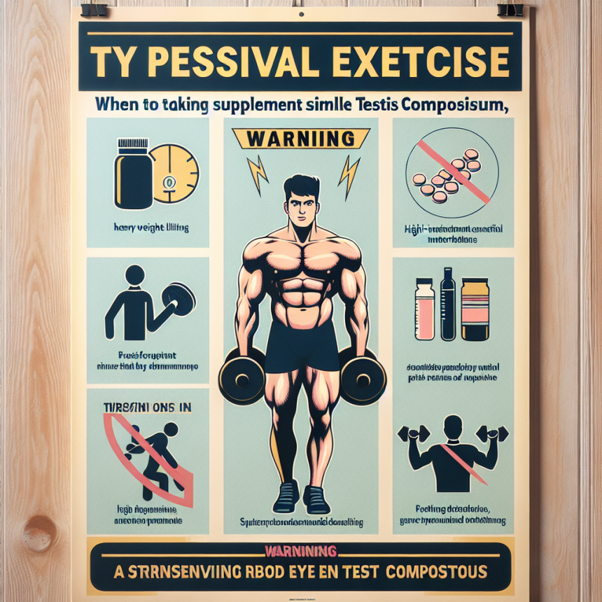 Qué formas de entrenamiento evitar con Testis Compositum