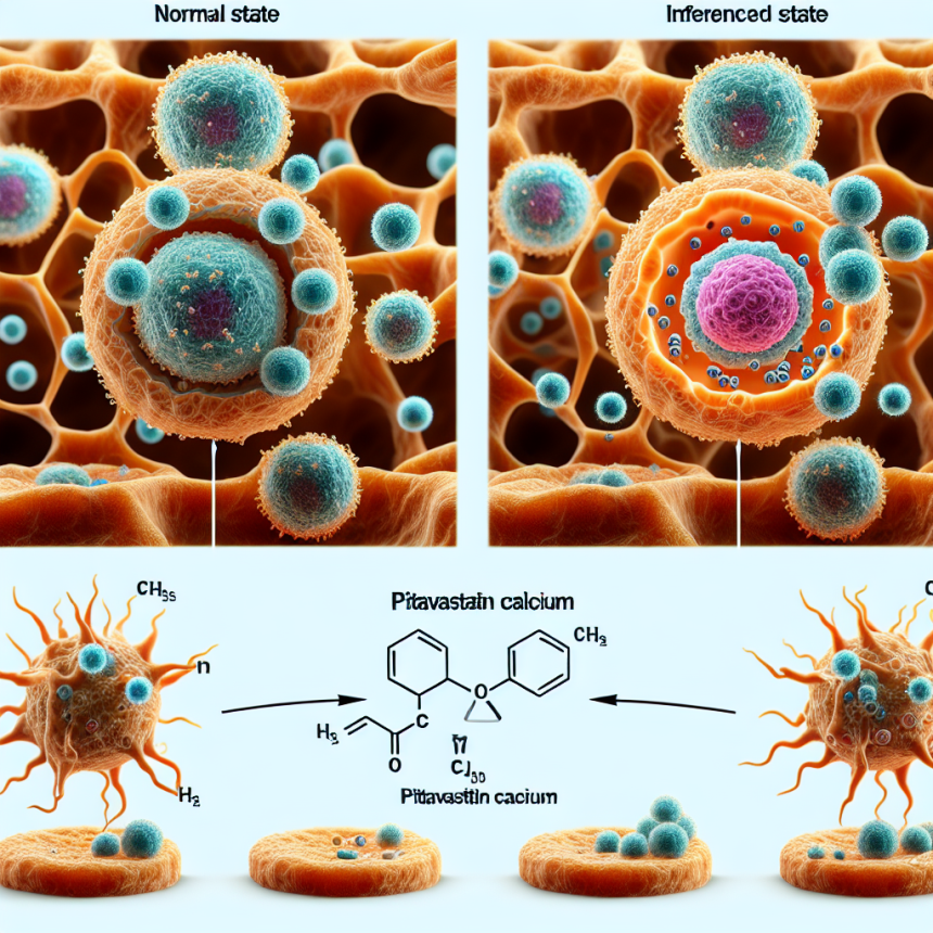 Cómo influye Pitavastatina cálcica en el volumen celular
