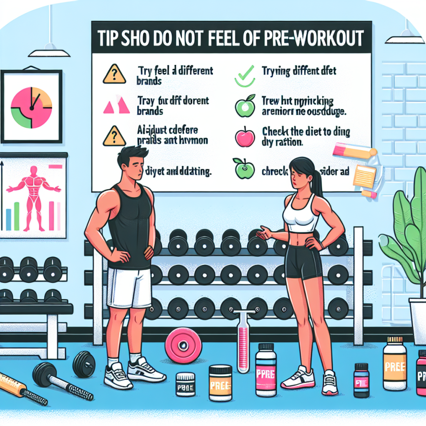 Consejos para quienes no sienten efectos de Pre-Entrenamiento