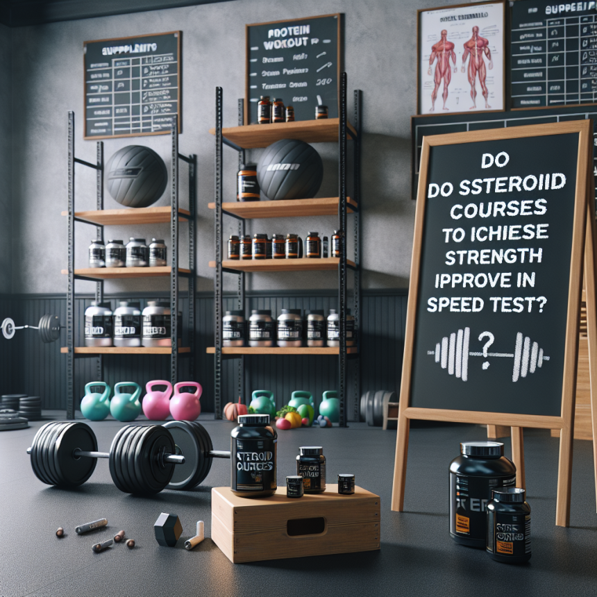 ¿Cursos de esteroides para aumentar la fuerza mejora el rendimiento en pruebas de velocidad?