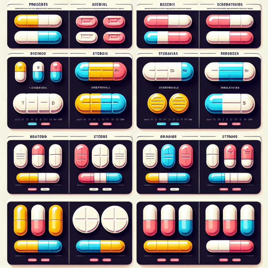 otros esteroides orales: comparativa directa